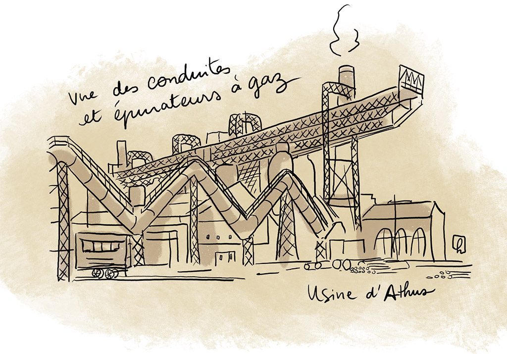 Illustration de l'usine d'Athus