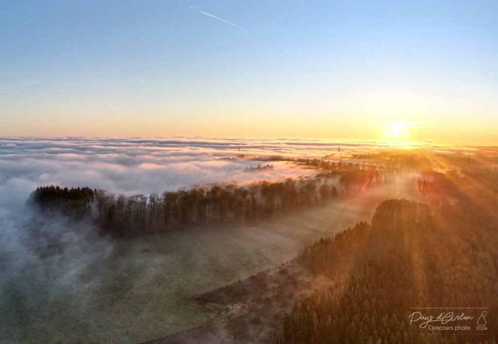 Vue aérienne du lieu-dit La Corne du Bois des Pendus