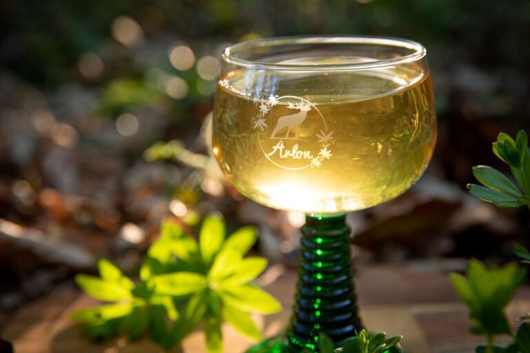 Verre de Maitrank et aspérule